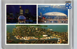 World&#39;s Fair Expo 86 The Stadium at BC Place Vancouver Canada Postcard  (CC3) - £4.16 GBP