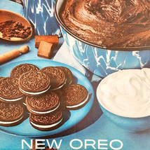 1960 Nabisco Oreo Cookies New Advertisement Dessert Snack Vintage DWII27 - $570.01 MXN