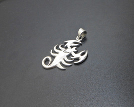 925 Sterling Silver Scorpion Pendant, Handmade Unisex Pendant, Silver Scorpion  - £19.54 GBP