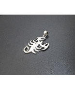 925 Sterling Silver Scorpion Pendant, Handmade Unisex Pendant, Silver Sc... - €21,71 EUR