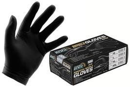 100pcs Nitrile Gloves 6Mil  Blue/Black Hand Protection Gloves Large - £19.97 GBP