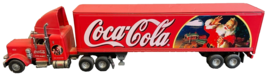 Coca-Cola 1996 Matchbox Semi-Truck Christmas Santa 1:58 Limited Edition Red - $49.49