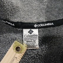 Vintage Columbia Fleece Men's M Gray Pullover 1/4 Zip Made In USA 90s Ski Snow  image 3