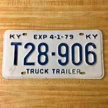 1979 United States Kentucky Base Truck Trailer License Plate T28-906 - €9,48 EUR