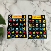 Vintage Hallmark 80s Pac Man Stickers 2 Sheets Black Ghosts Fruits Video... - $14.84