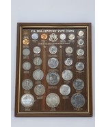 US Twentieth Century Type Coin Collection Framed Silver Dollar Morgan Ba... - £235.98 GBP