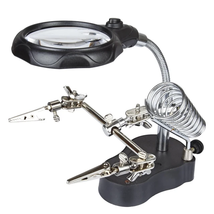 Welding Magnifying Glass LED Light Auxiliary Clip Loupe Magnifier 3 In1 Hand Sol - $41.17