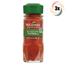 3x Shakers McCormick Gourmet Hot Hungarian Paprika Seasoning | Non GMO | 1.62oz - £23.76 GBP