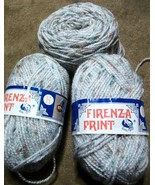 Lana Moro Firenza Print Yarn 3 Skeins Worsted Weight 50 Gram Balls - $9.40