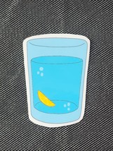 Glass of Water Sticker - $1.65