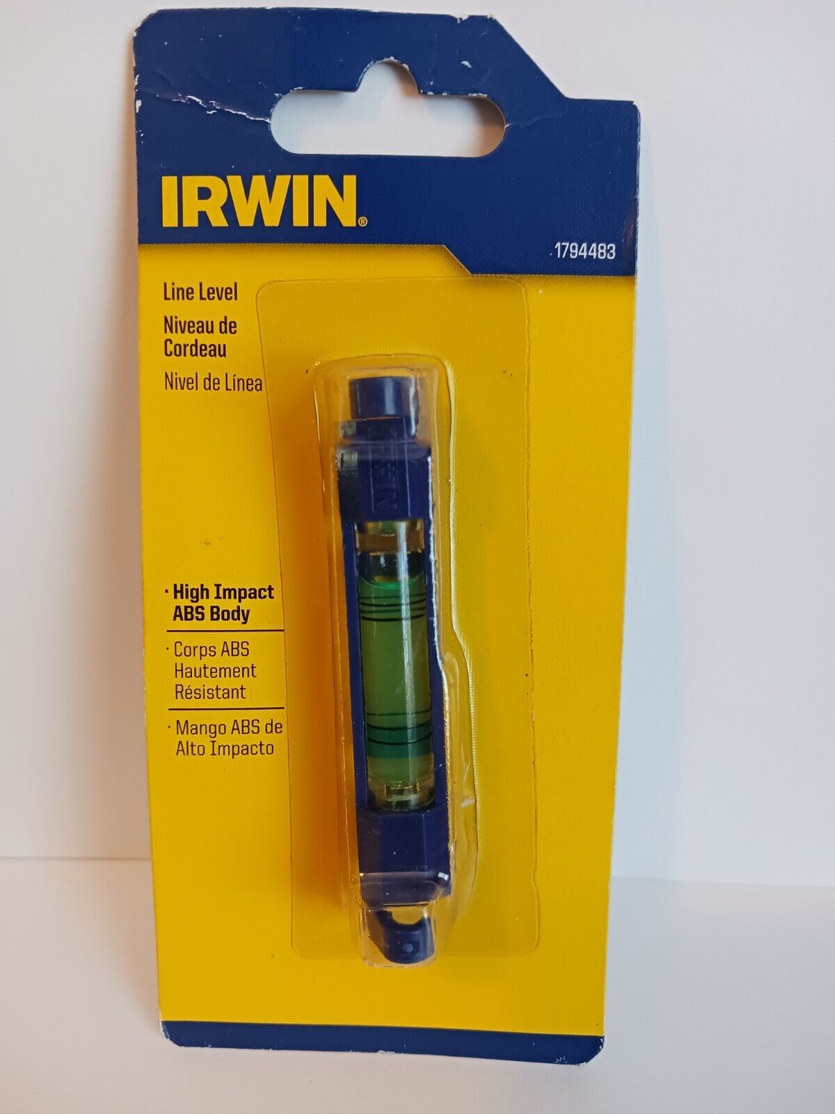 Irwin 1794483 Blue Plastic Line Level 3 L x 3/4 H in. - $2.35