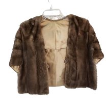 Vintage Sable Brown Mink Stole Shawl Wrap Fur Coat - $150.00