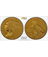 1911-S $5 Half Eagle pcgs XF45 Genuine Au Authentic Coin 13 Star Indian ... - €1.207,52 EUR