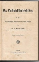 Landwirtschaftslehrling Agriculture Book Bohme Gustav Guide 1912 - £74.47 GBP
