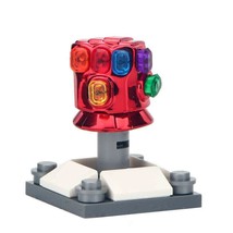 Chrome Red Infinity Gauntlet of Iron Man Minifigures Toy Gift For Kids - £2.51 GBP