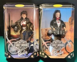 Vintage Harley Davidson Barbie Dolls Collector Edition 2rd &amp; 3rd in a Series  - £97.31 GBP