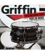 Popcorn Snare Drum by GRIFFIN | Firecracker Acoustic 10&quot; x 6&quot; Poplar She... - $65.42 CAD