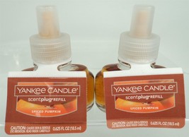 Yankee Candle Spiced Pumpkin Scent Plug Refill - Lot of 2 - £16.97 GBP