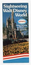 Sightseeing Walt Disney World Brochure Cinderella Space Ager Magic Kingdom  - £14.02 GBP