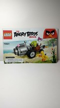 Lego The Angry Birds Movie 75821 *INSTRUCTION MANUAL ONLY* Piggy Car Esc... - £3.79 GBP