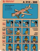 Turkish Airlines | A310-300 | Safety Card - $12.50