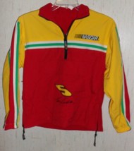 Excellent Boys Nascar # 5 Terry Labonte Reversible 1/4 Zip Jacket Size L (16-18) - £19.97 GBP