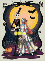 THE NIGHTMARE BEFORE CHRISTMAS JACK SALLY w Counted Cross Stitch PATTERN - $4.90