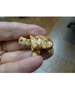 Y-TUR-LA-34) tan red Tortoise land turtle SOAPSTONE FIGURINE love little... - €7,72 EUR