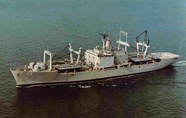 USS Charleston LKA-113 US Navy Amphibious Cargo Ship postcard - $5.89