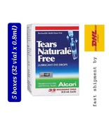 5 boxes X Alcon TEARS NATURALE FREE Lubricant Eye Drops (32 Vial x 0.8ML... - $147.29 CAD