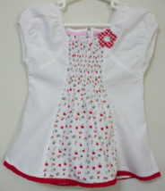 SweetHeart White Short Sleeve Top Girls Toddler Size 5T - $6.95