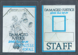 Large Metallica OTTO Laminated Staff Pass from the 1988-89 Damaged Justice World - £11.91 GBP
