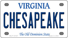 Chesapeake Virginia Novelty Mini Metal License Plate Tag - £11.95 GBP