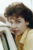 Annette Funicello Lovely 1950&#39;s Portrait in Yellow Shirt By Car 18x24 Poster - £19.70 GBP