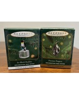 Precious Penguin &amp; Ice Block Buddies Hallmark Keepsake Ornament Miniatur... - $7.90