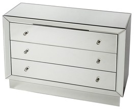 42" Clear Glass Three Drawer Dresser - $33,746.59 MXN