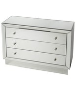 42 Inch Clear Glass Three Drawer Dresser - $1,812.49
