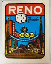 Reno Nevada Biggest Little City in the World Water Transfer Car Decal So... - £13.14 GBP
