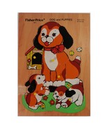 Vtg 1980s Fisher-Price Wooden Peg Puzzle Dogs and Puppies # 511 Pick up ... - $313.57 MXN