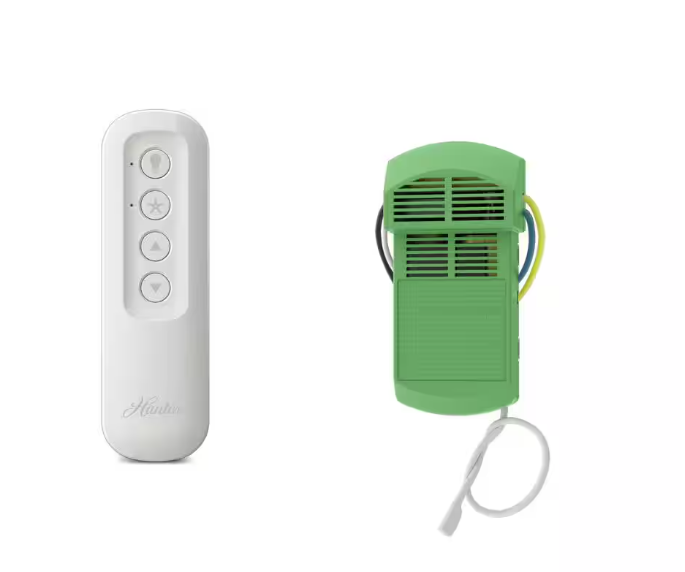 Hunter 99392 Universal 3 Speed Ceiling Fan Handheld Remote Control in White - $12.33