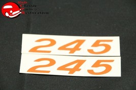 55-57 Chevy 57-61 Corvette 245 HP Orange Valve Cover Decals Pair GM # 3751065 - £20.23 GBP