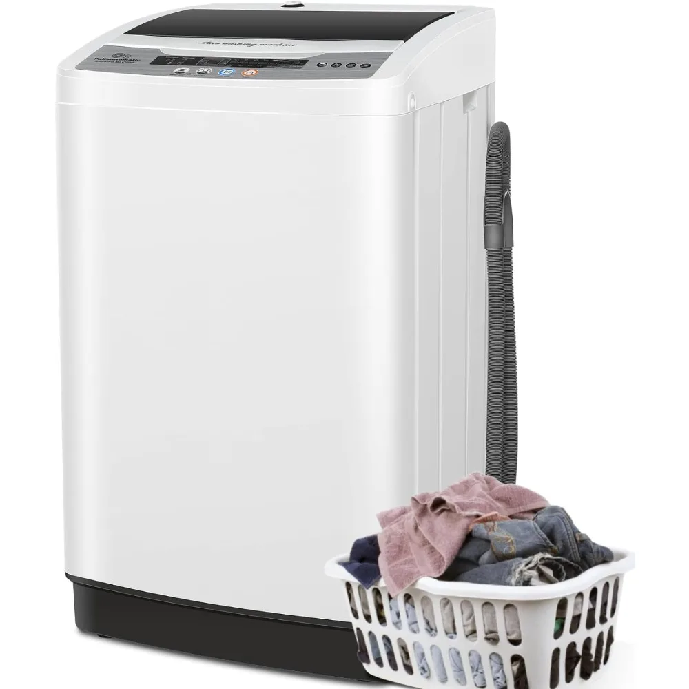 washing machine 17 8lbs compact washer with led display 10 programs and 8 water levels thumb200