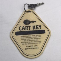 E-Z-GO Golf Cart Key Vintage With Large Fob Tag From Golf Course Rentals - $12.88