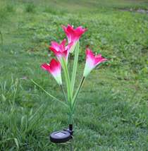 Solar Lily Colorful LED Artificial Lantern - £26.00 GBP