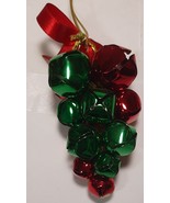 Large Green and Red Jingle Bells Christmas Candy Cane and Pines Cones Or... - £15.72 GBP