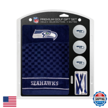 Team Golf NFL Seattle Seahawks Gift Set: Towel, 3 Balls, Tees - Official... - $46.45