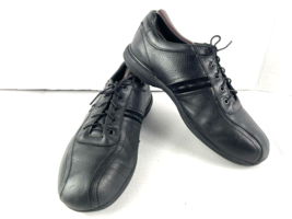 Abeo Sneaker Men 10.5M Turner Shoes Black Leather Bicycle Toe Work Casua... - $19.62