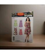 Simplicity 2421 Sewing Pattern Misses Sundress 2 Lengths W/Patch Pockets... - $191.16 MXN