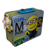 Despicable ME Lunchbox Minion Dial M Metal Handle Empty Storage Lunch Ch... - $9.85