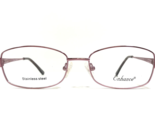 Enhance Eyeglasses Frames 3870 ROSE Rose Gold Rectangular Wire Rim 53-17... - $46.53